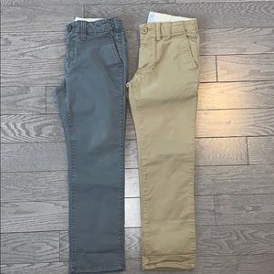 EUC Gap boys chino stretch bottom bundle, 7 Reg